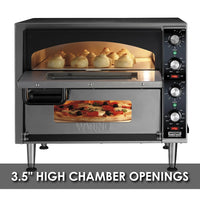 Pizza Oven with Independent Double-Deck & 14" Pizza Deck